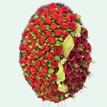 Венок из искусственных цветов